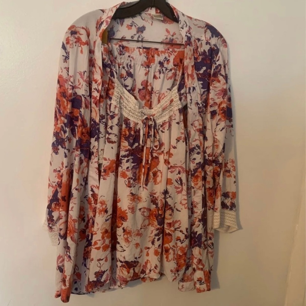 Pj’s 3 piece pajama set Large